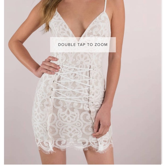 Tobi white dress with corset detail - Picture 2 of 6